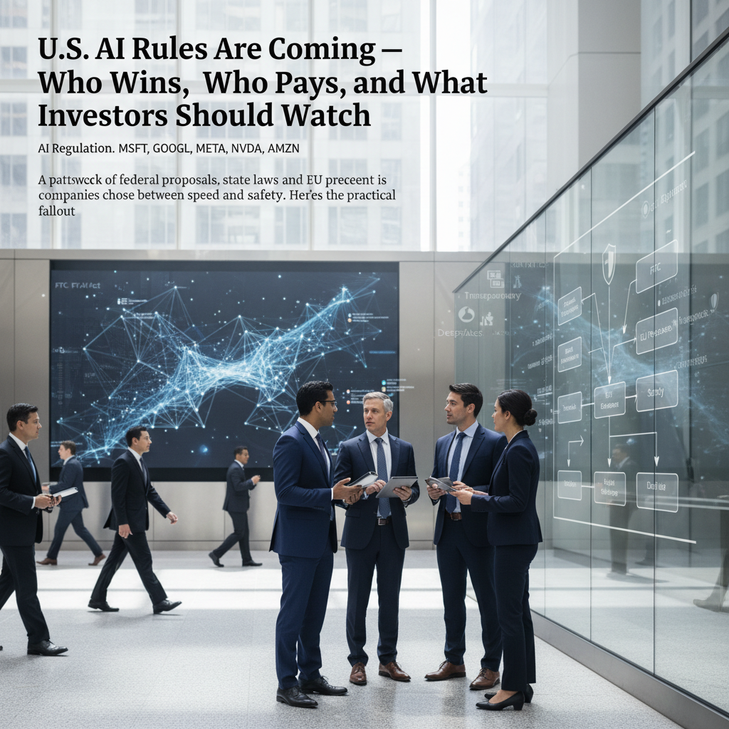 U.S. AI Rules Are Coming — Who Wins, Who Pays, and What Investors Should Watch