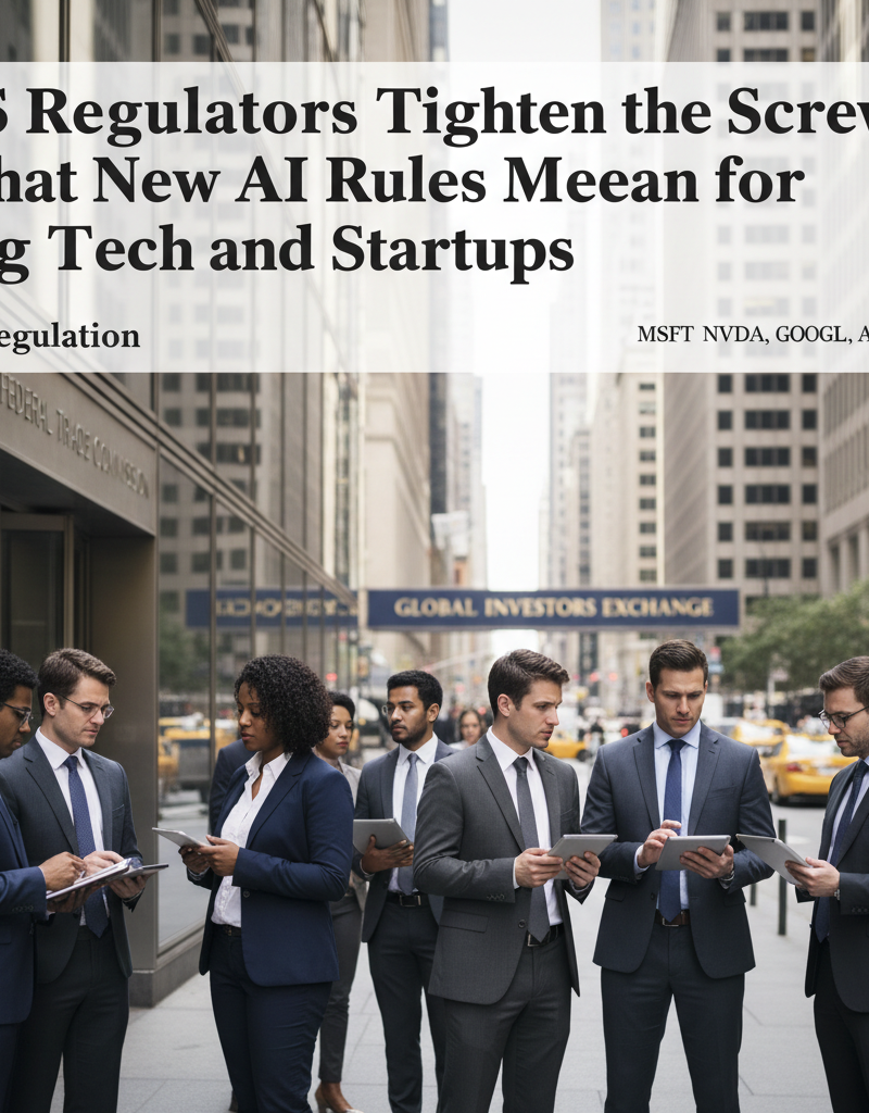 US Regulators Tighten the Screws: What New AI Rules Mean for Big Tech and Startups