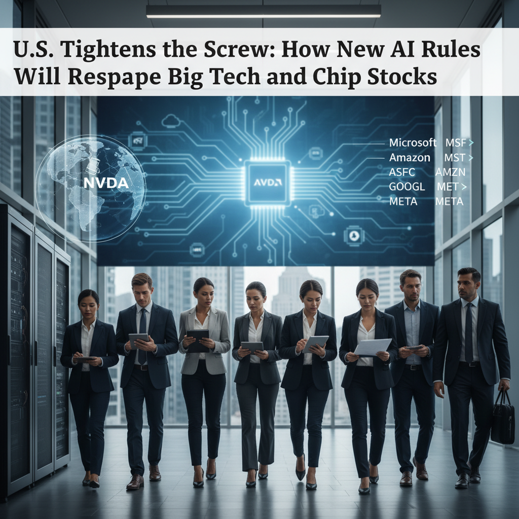 U.S. Tightens the Screw: How New AI Rules Will Reshape Big Tech and Chip Stocks
