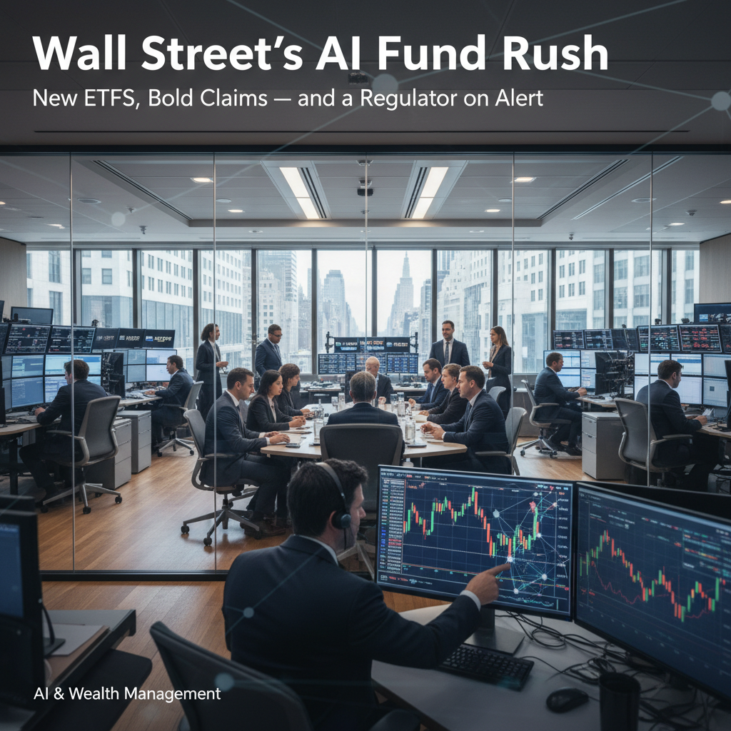 Wall Street’s AI Fund Rush: New ETFs, Bold Claims — and a Regulator on Alert