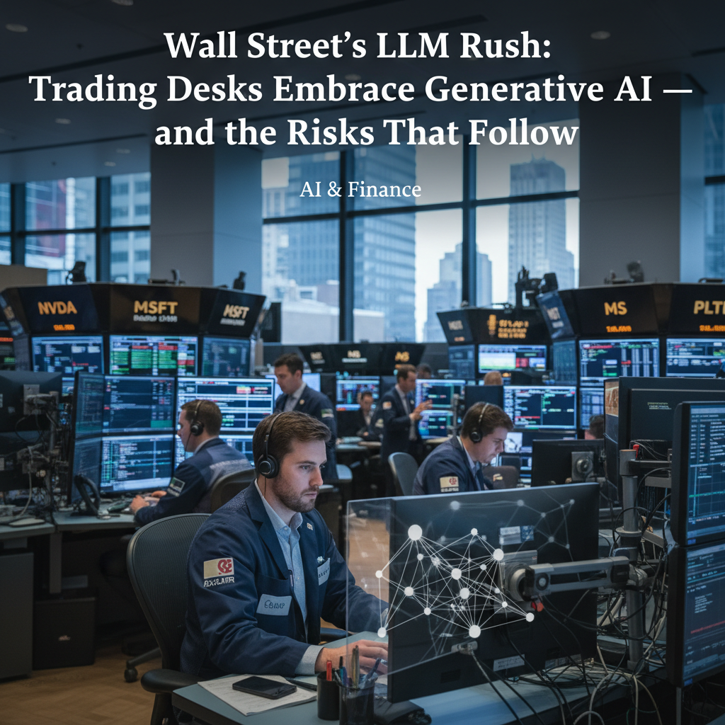 Wall Street's LLM Rush: Trading Desks Embrace Generative AI — and the Risks That Follow