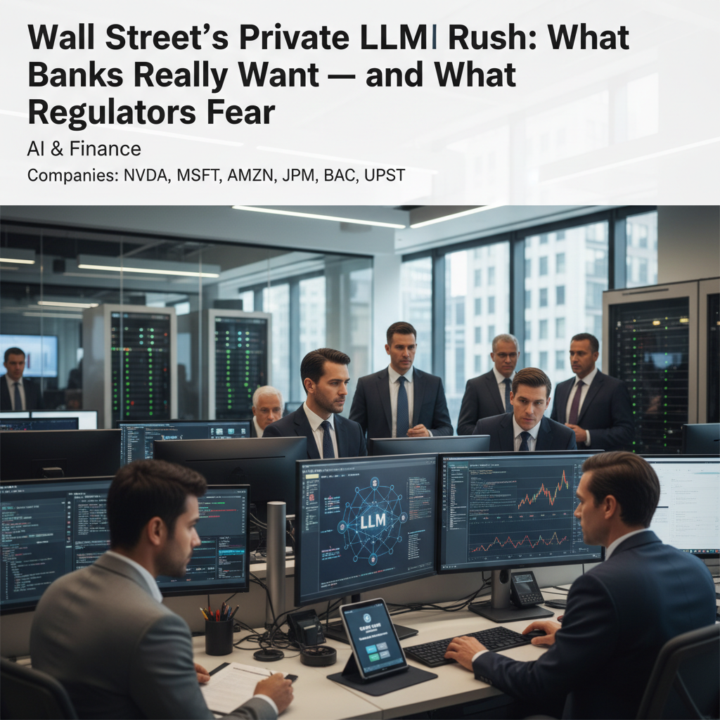 Wall Street’s Private LLM Rush: What Banks Really Want — and What Regulators Fear
