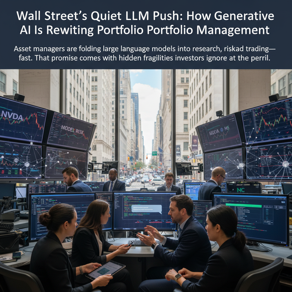 Wall Street's Quiet LLM Push: How Generative AI Is Rewriting Portfolio Management