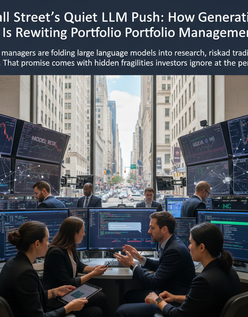 Wall Street's Quiet LLM Push: How Generative AI Is Rewriting Portfolio Management