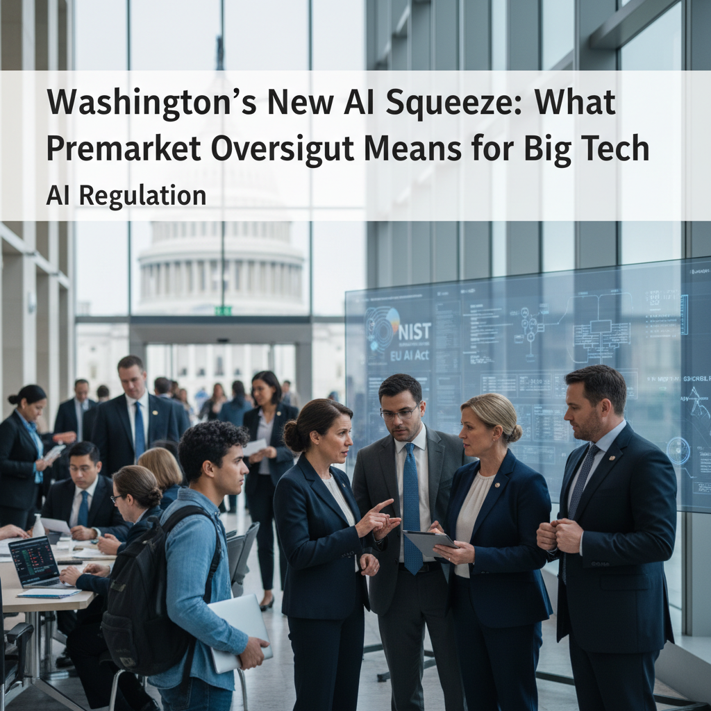 Washington's New AI Squeeze: What Premarket Oversight Means for Big Tech