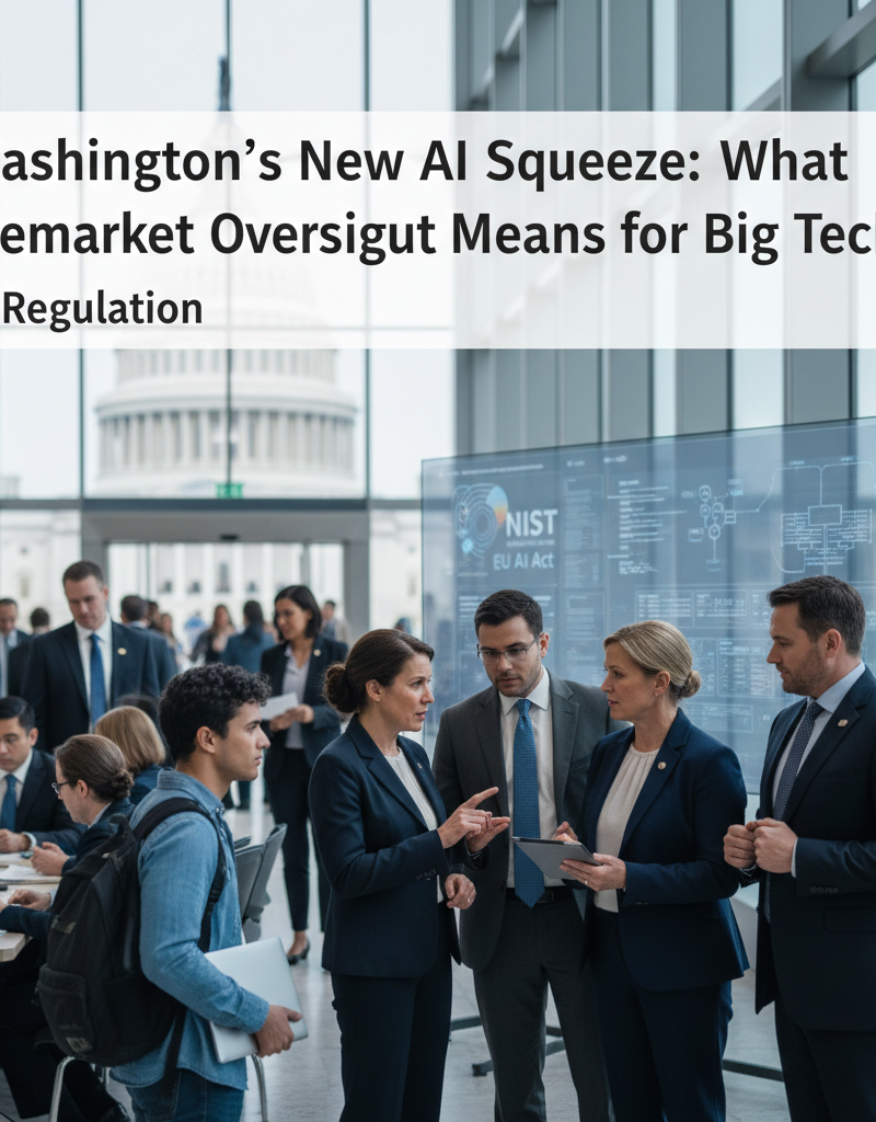 Washington's New AI Squeeze: What Premarket Oversight Means for Big Tech