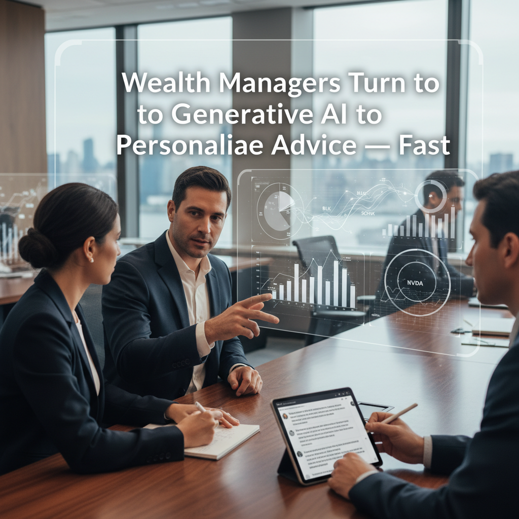 Wealth Managers Turn to Generative AI to Personalize Advice — Fast
