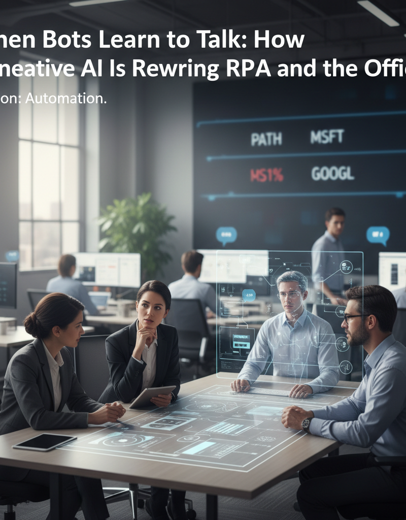 When Bots Learn to Talk: How Generative AI Is Rewiring RPA and the Office