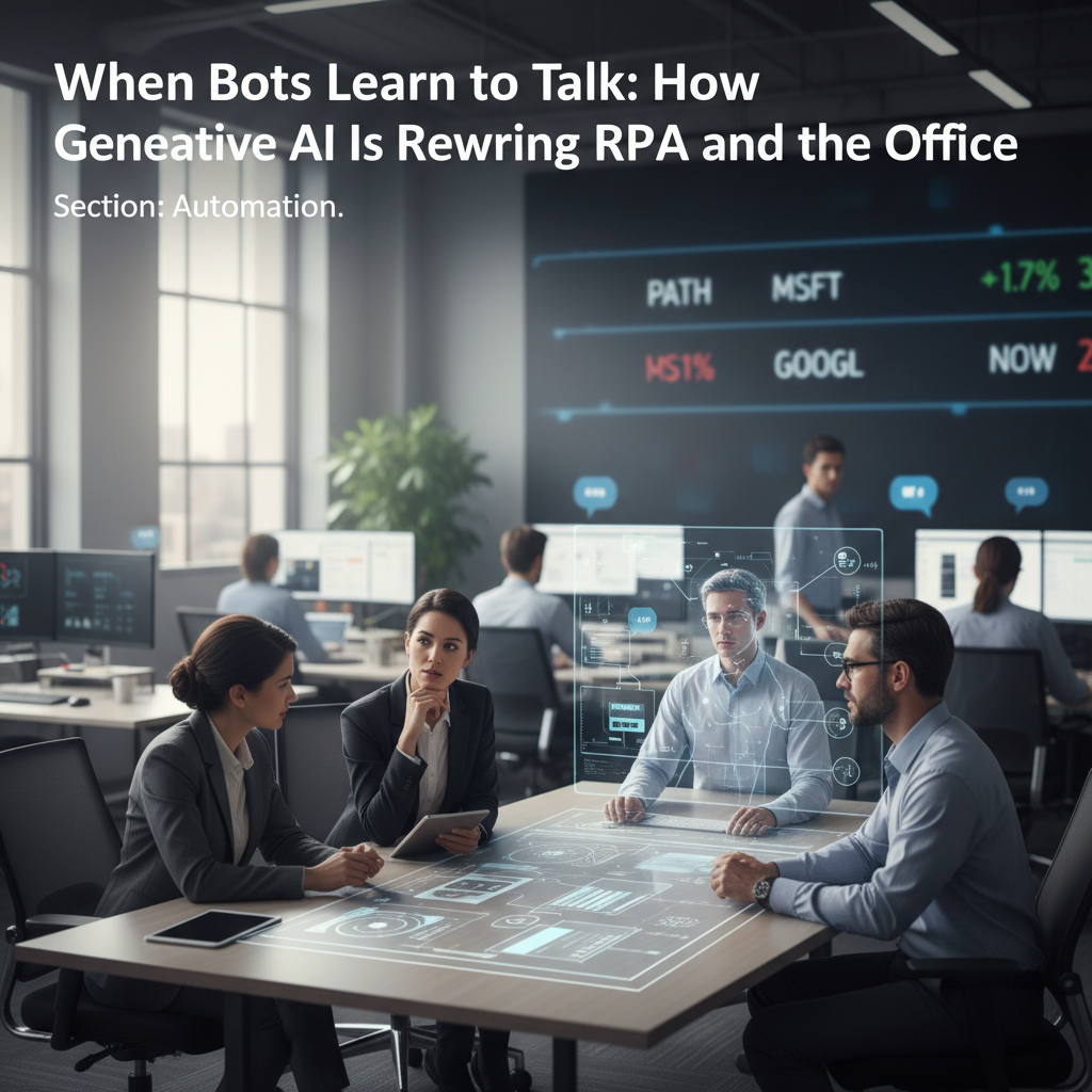 When Bots Learn to Talk: How Generative AI Is Rewiring RPA and the Office