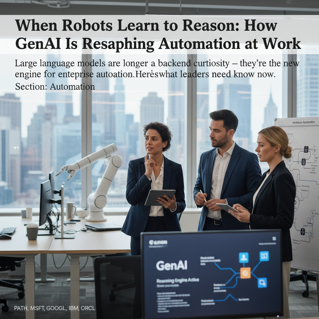When Robots Learn to Reason: How GenAI Is Reshaping Automation at Work