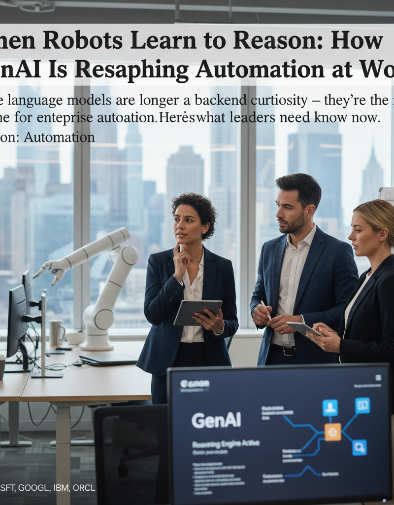 When Robots Learn to Reason: How GenAI Is Reshaping Automation at Work
