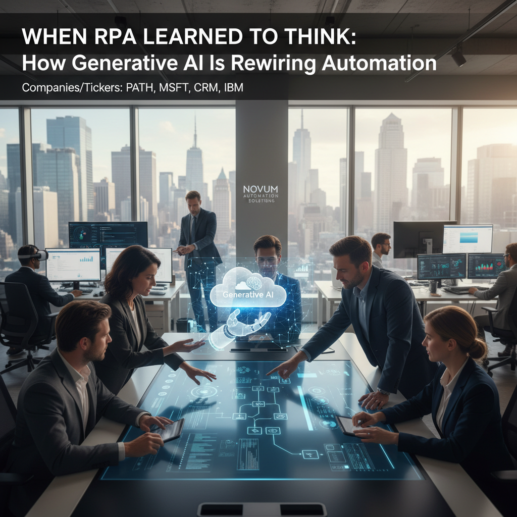 When RPA Learned to Think: How Generative AI Is Rewiring Automation