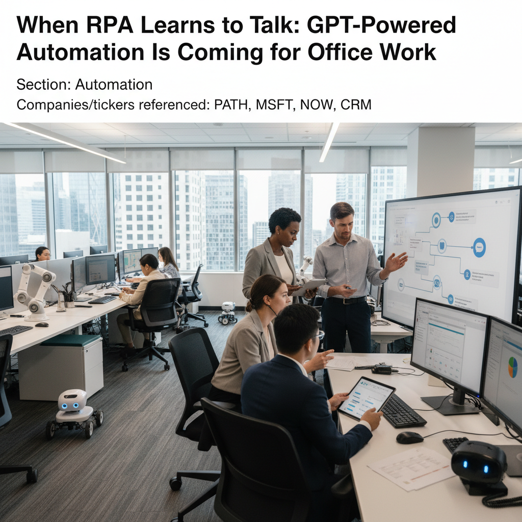 When RPA Learns to Talk: GPT-Powered Automation Is Coming for Office Work