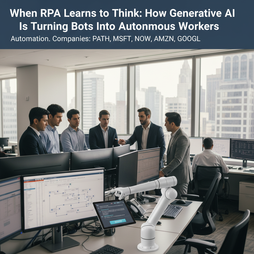 When RPA Learns to Think: How Generative AI Is Turning Bots Into Autonomous Workers