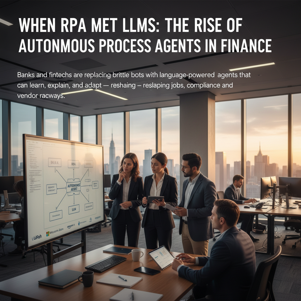 When RPA Met LLMs: The Rise of Autonomous Process Agents in Finance