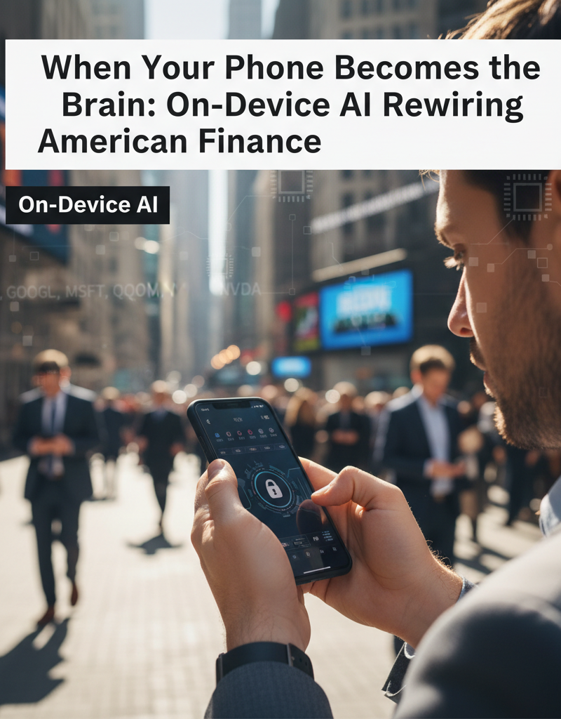 When Your Phone Becomes the Brain: On-Device AI Rewiring American Finance