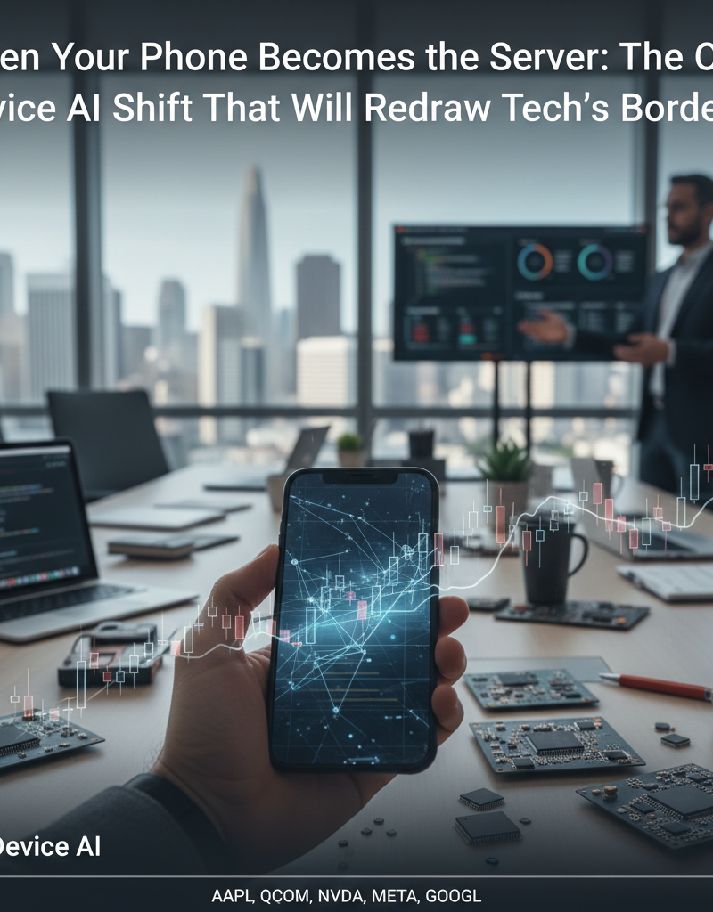When Your Phone Becomes the Server: The On-Device AI Shift That Will Redraw Tech's Borders