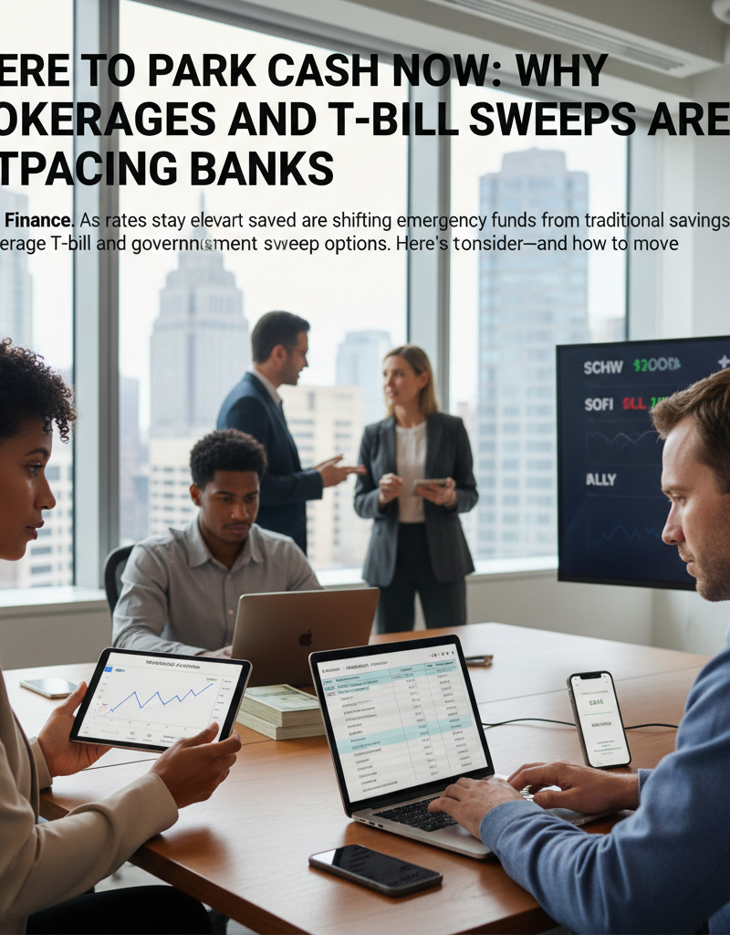 Where to Park Cash Now: Why Brokerages and T‑Bill Sweeps Are Outpacing Banks