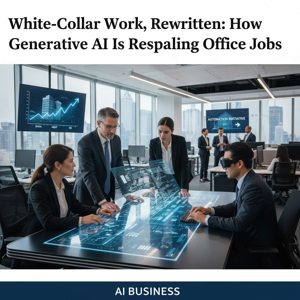 White-Collar Work, Rewritten: How Generative AI Is Reshaping Office Jobs