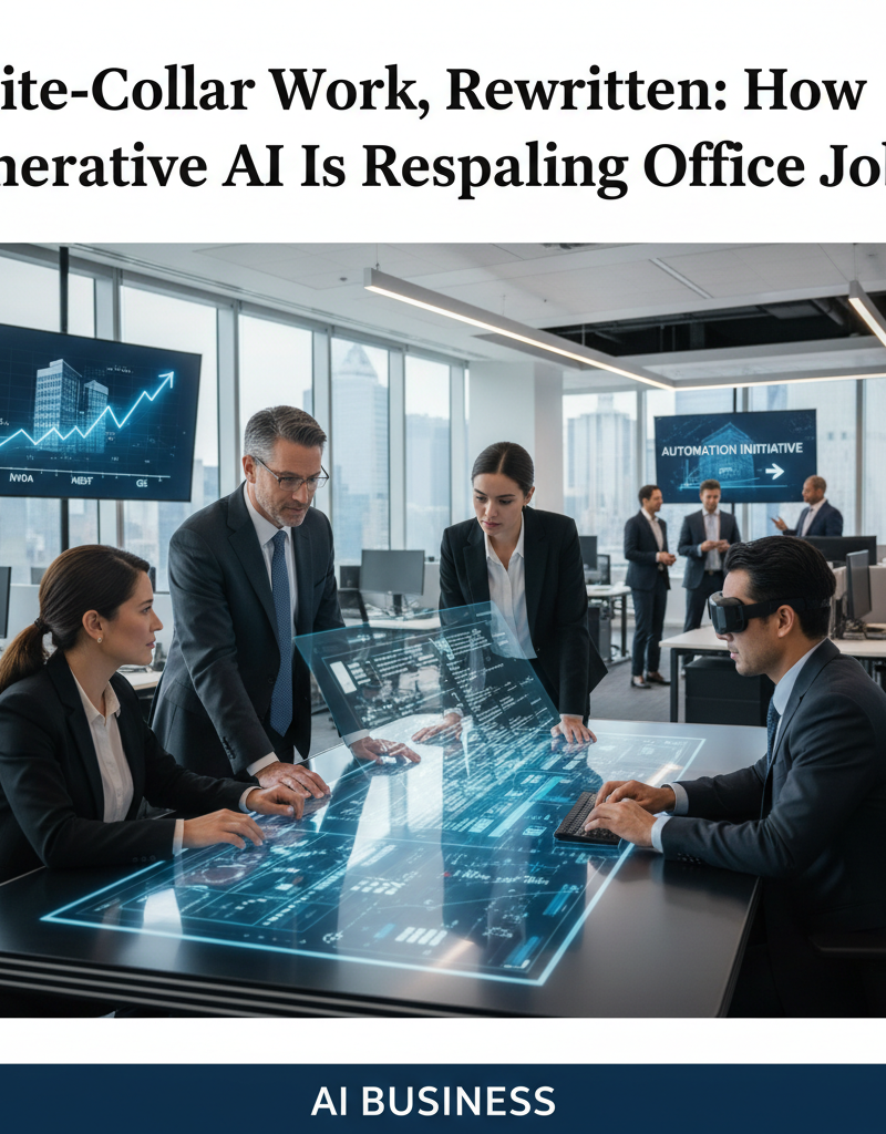 White-Collar Work, Rewritten: How Generative AI Is Reshaping Office Jobs