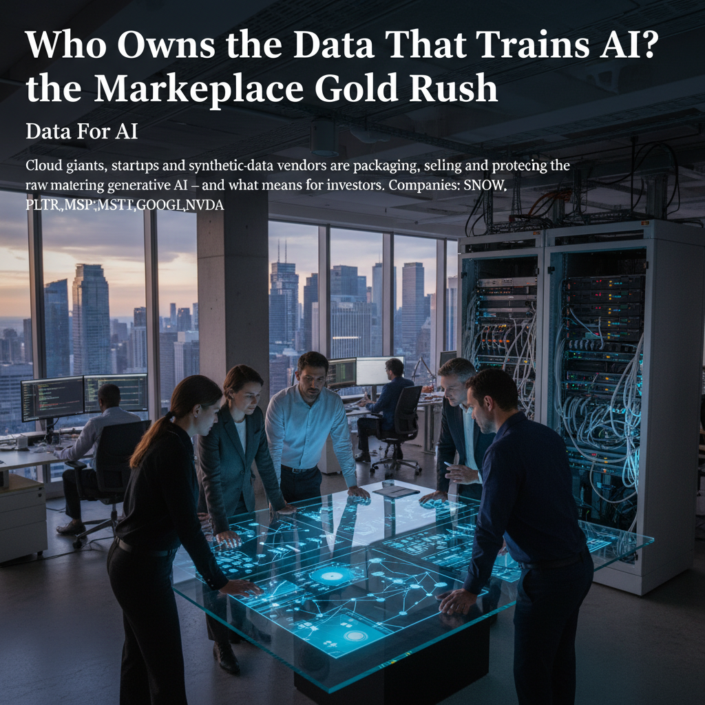 Who Owns the Data That Trains AI? Inside the Marketplace Gold Rush