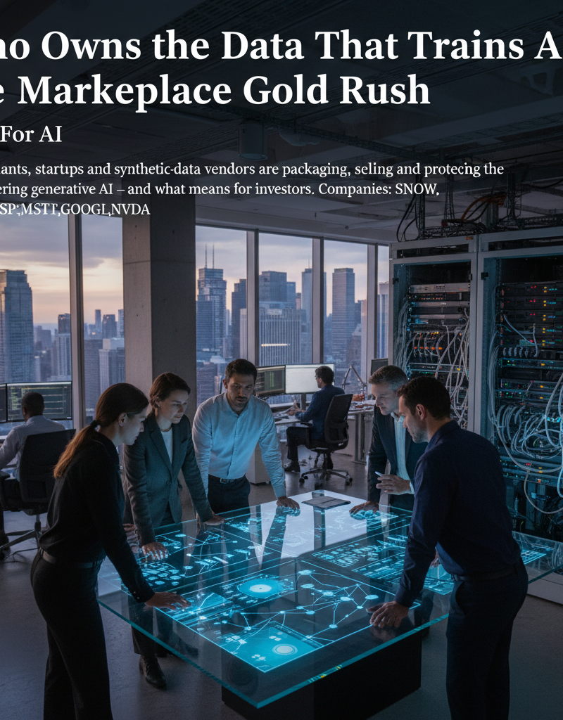 Who Owns the Data That Trains AI? Inside the Marketplace Gold Rush