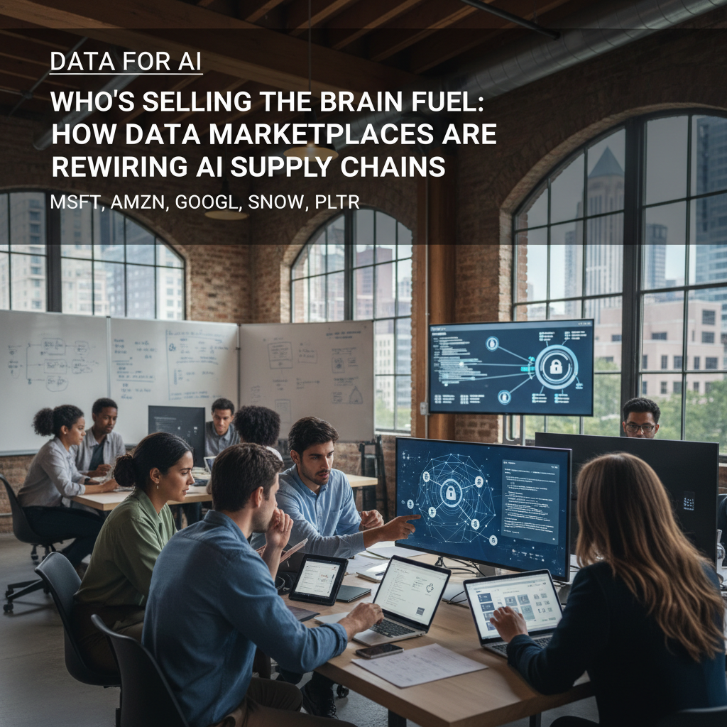 Who's Selling the Brain Fuel: How Data Marketplaces Are Rewiring AI Supply Chains