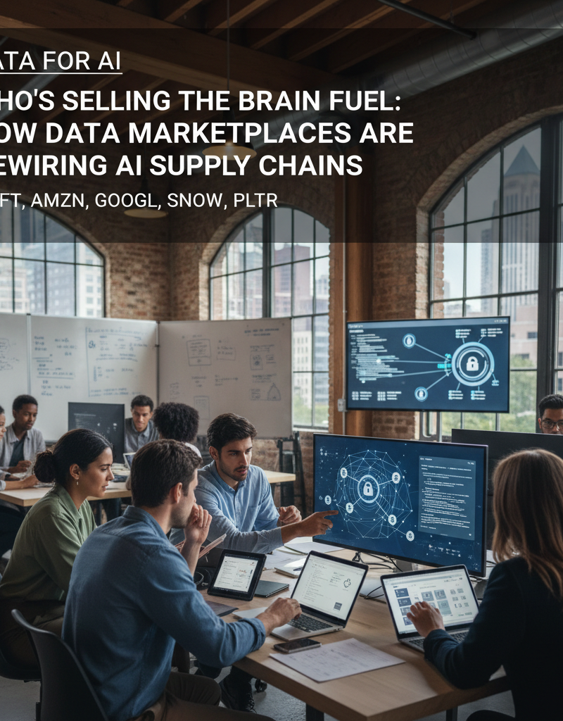 Who's Selling the Brain Fuel: How Data Marketplaces Are Rewiring AI Supply Chains