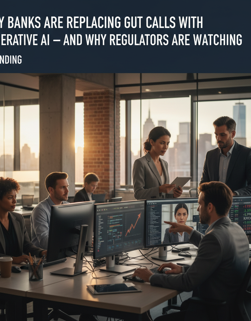 Why Banks Are Replacing Gut Calls with Generative AI — and Why Regulators Are Watching