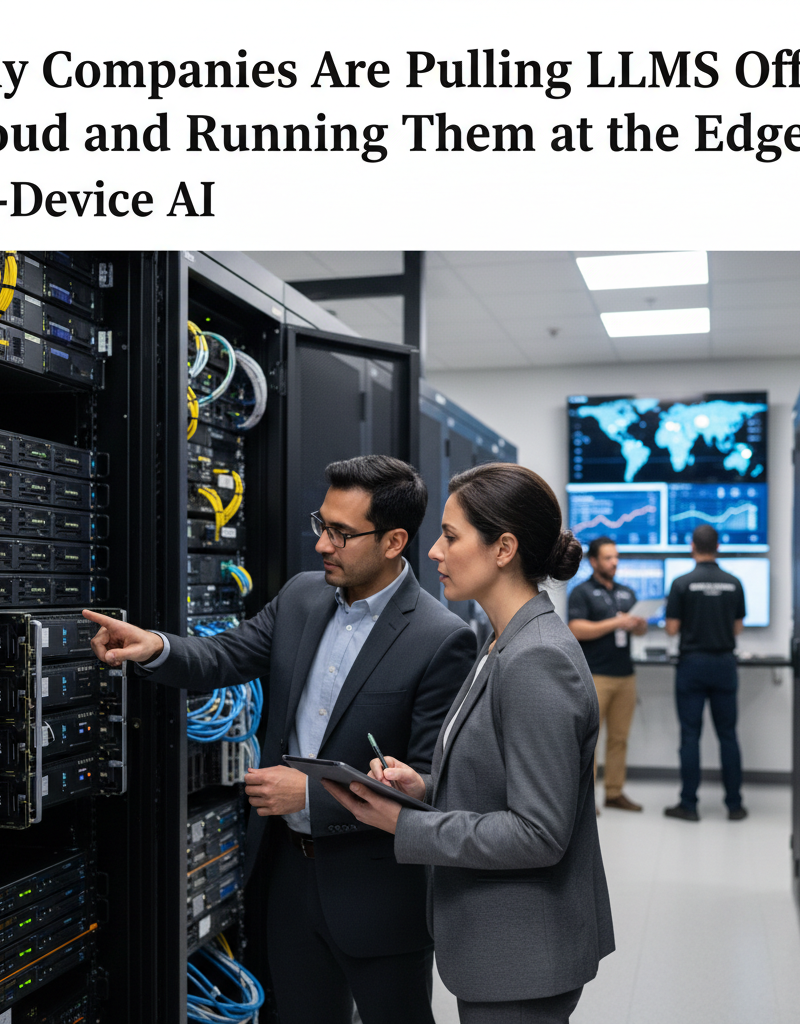 Why Companies Are Pulling LLMs Off the Cloud and Running Them at the Edge