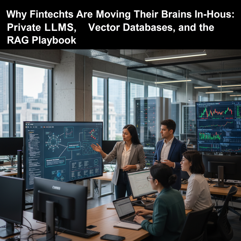 Why Fintechs Are Moving Their Brains In-House: Private LLMs, Vector Databases, and the RAG Playbook