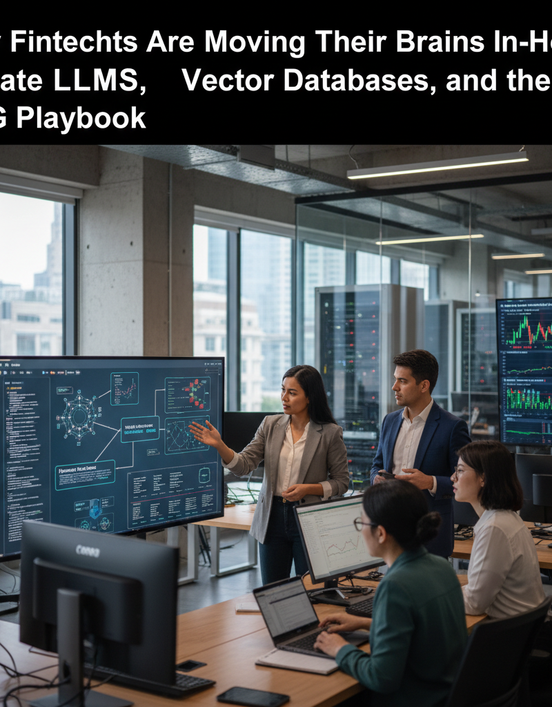 Why Fintechs Are Moving Their Brains In-House: Private LLMs, Vector Databases, and the RAG Playbook