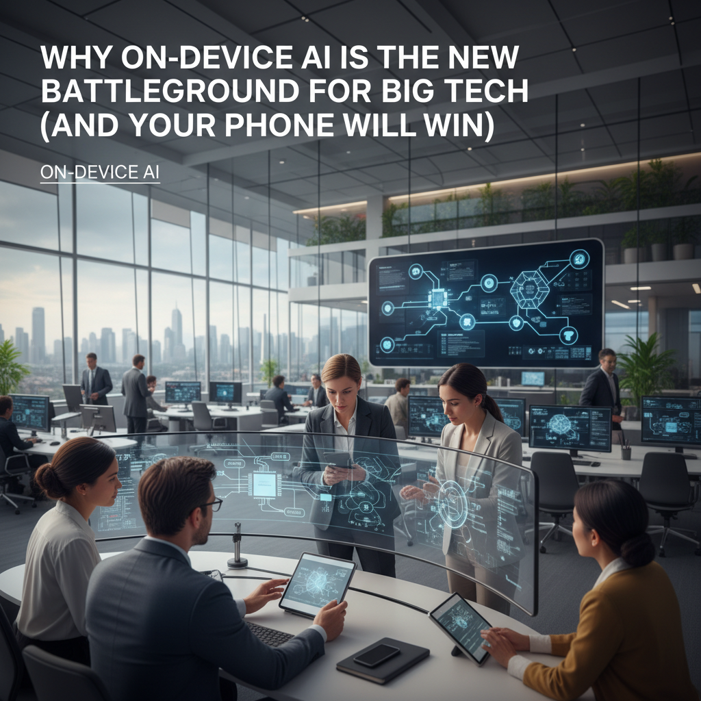 Why On-Device AI Is the New Battleground for Big Tech (and Your Phone Will Win)