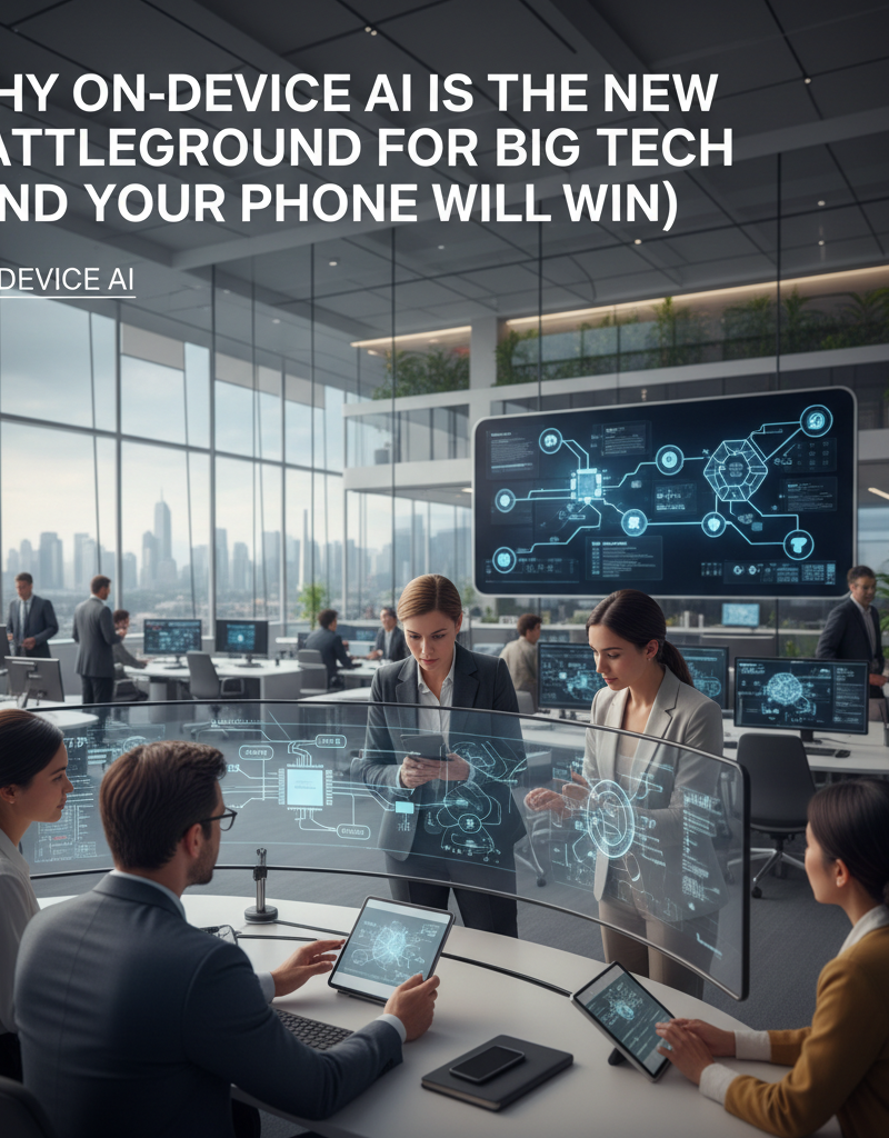 Why On-Device AI Is the New Battleground for Big Tech (and Your Phone Will Win)