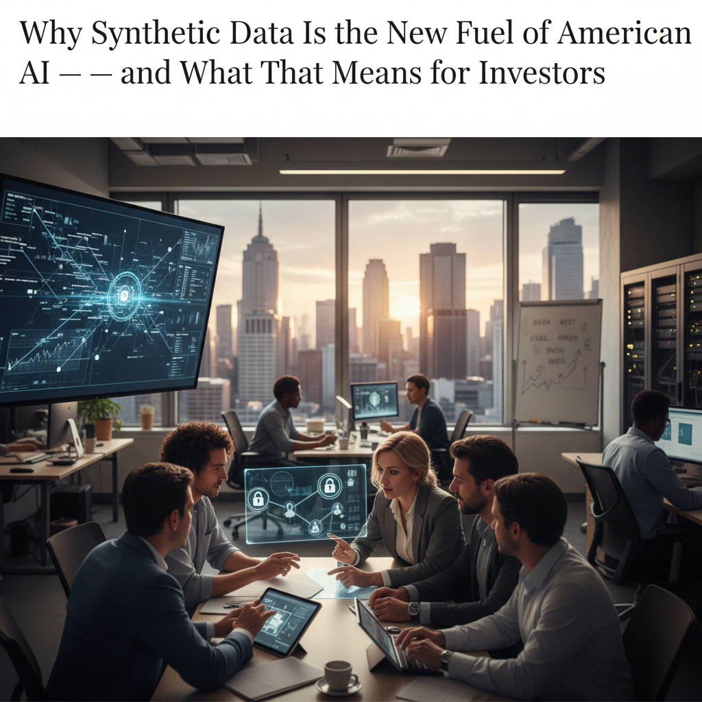 Why Synthetic Data Is the New Fuel of American AI — and What That Means for Investors