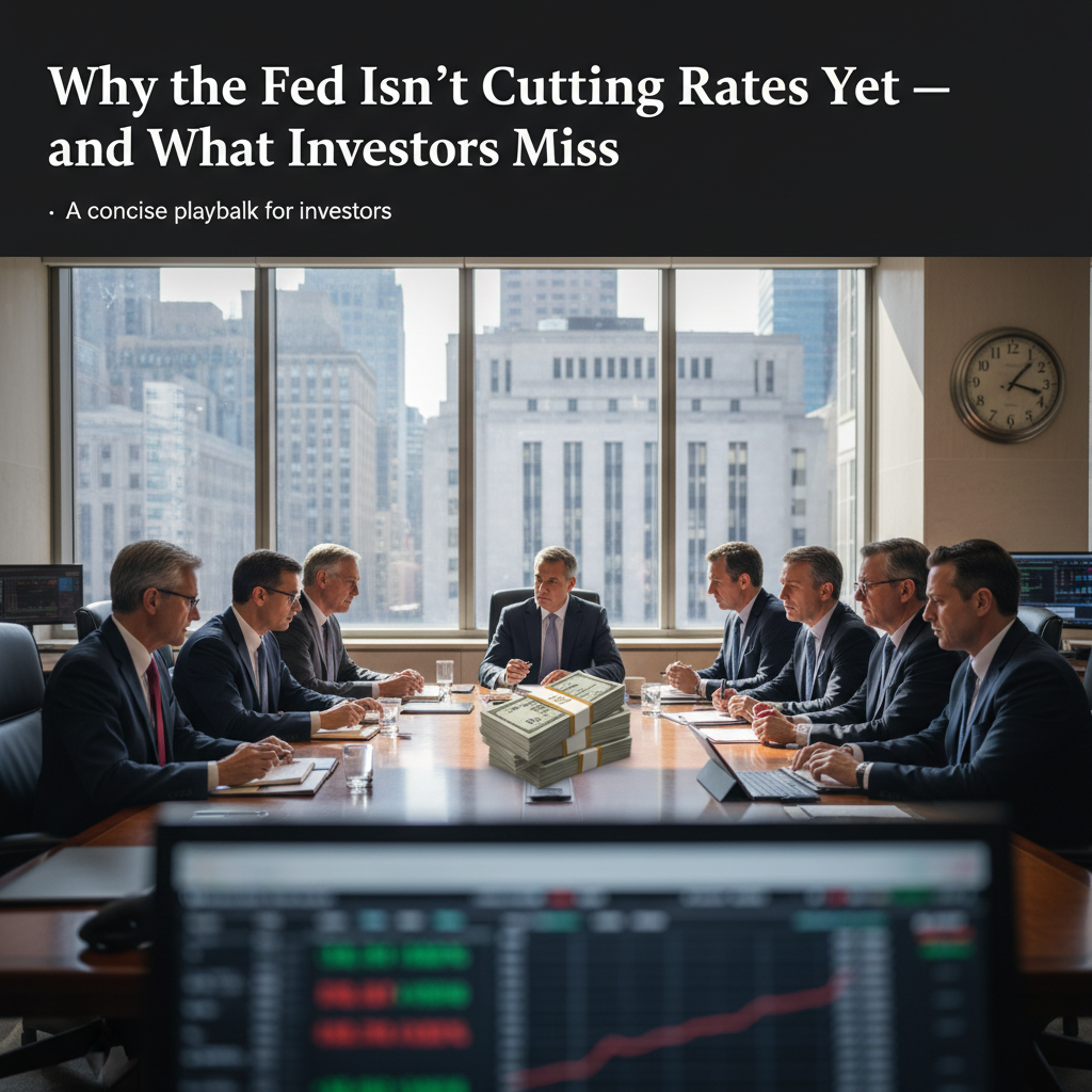 Why the Fed Isn't Cutting Rates Yet — and What Investors Miss