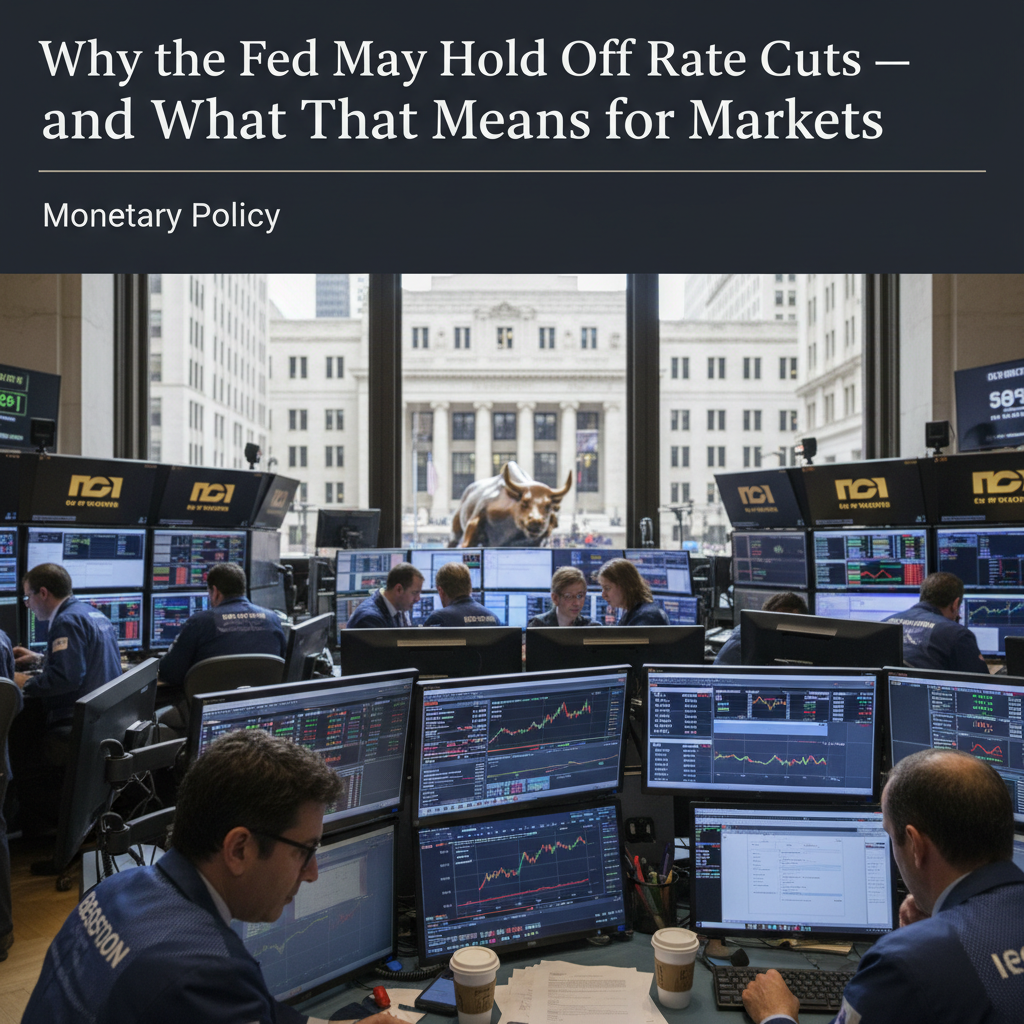 Why the Fed May Hold Off Rate Cuts — and What That Means for Markets