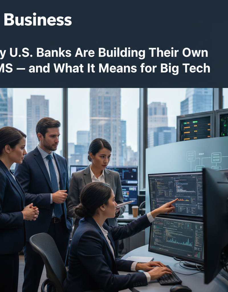 Why U.S. Banks Are Building Their Own LLMs — and What It Means for Big Tech