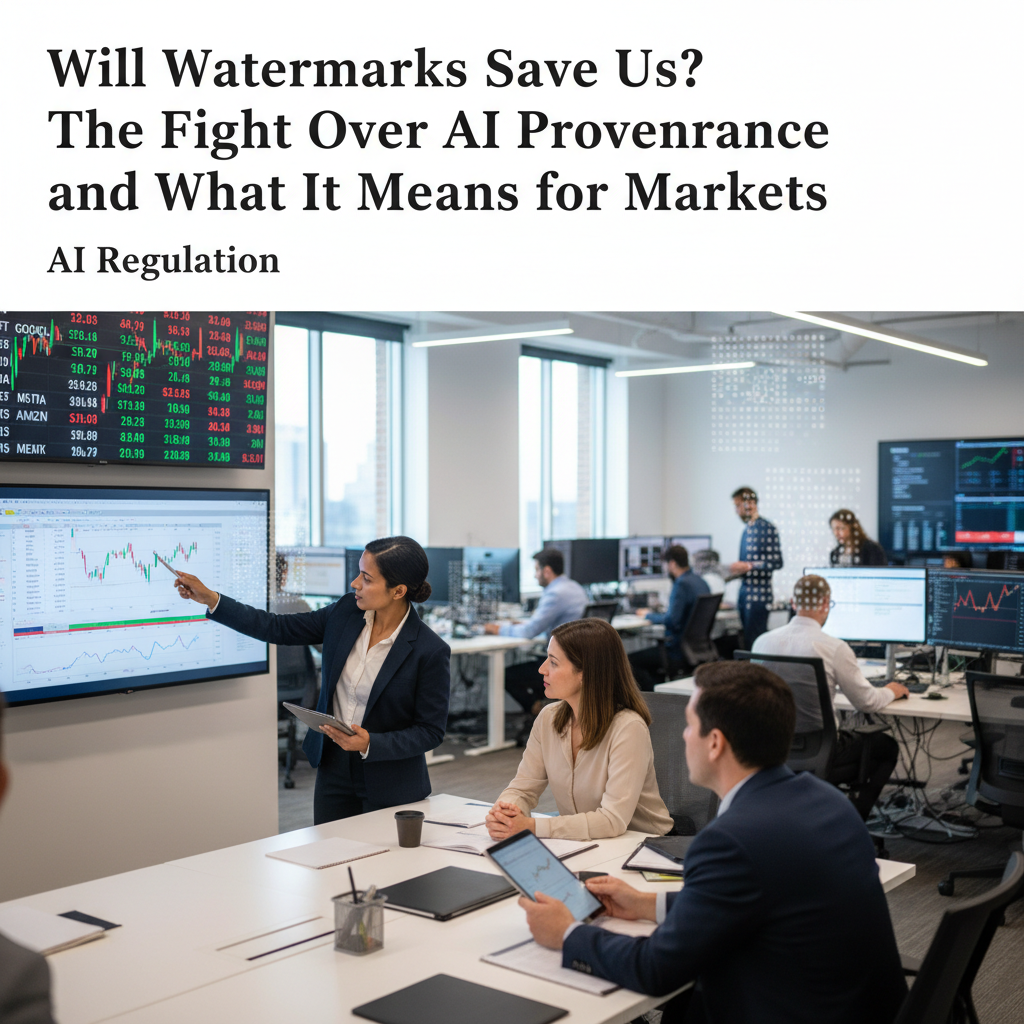 Will Watermarks Save Us? The Fight Over AI Provenance and What It Means for Markets