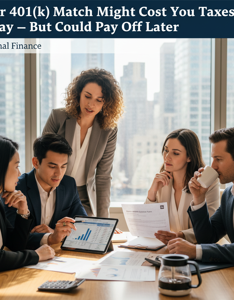 Your 401(k) Match Might Cost You Taxes Today — But Could Pay Off Later
