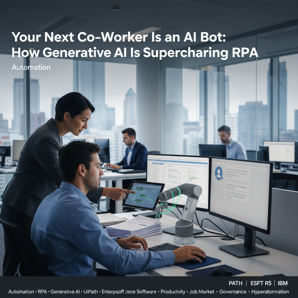 Your Next Co‑Worker Is an AI Bot: How Generative AI Is Supercharging RPA