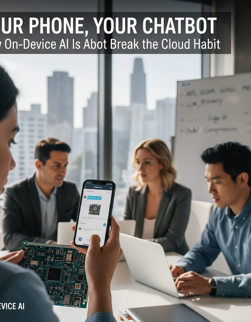 Your Phone, Your Chatbot: How On‑Device AI Is About to Break the Cloud Habit